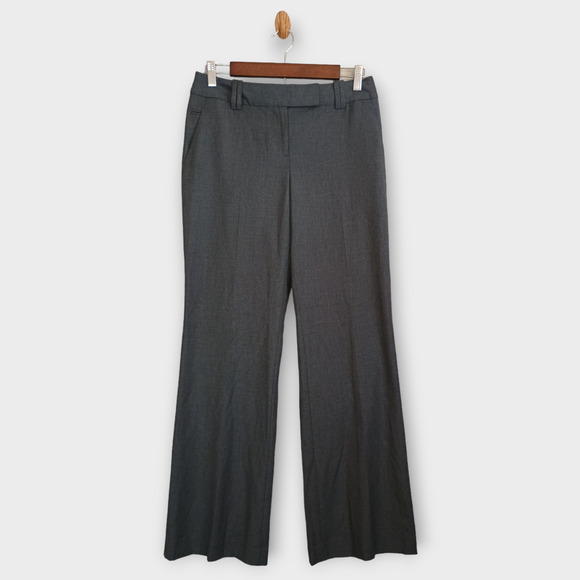 Anne Taylor Loft Pants Women 2 Gray Julie Trouser Curvy Stretch Office Trousers - Picture 1 of 8